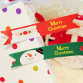 Adhesivo de papel de Navidad personalizado decoración etiqueta adhesiva Aticker